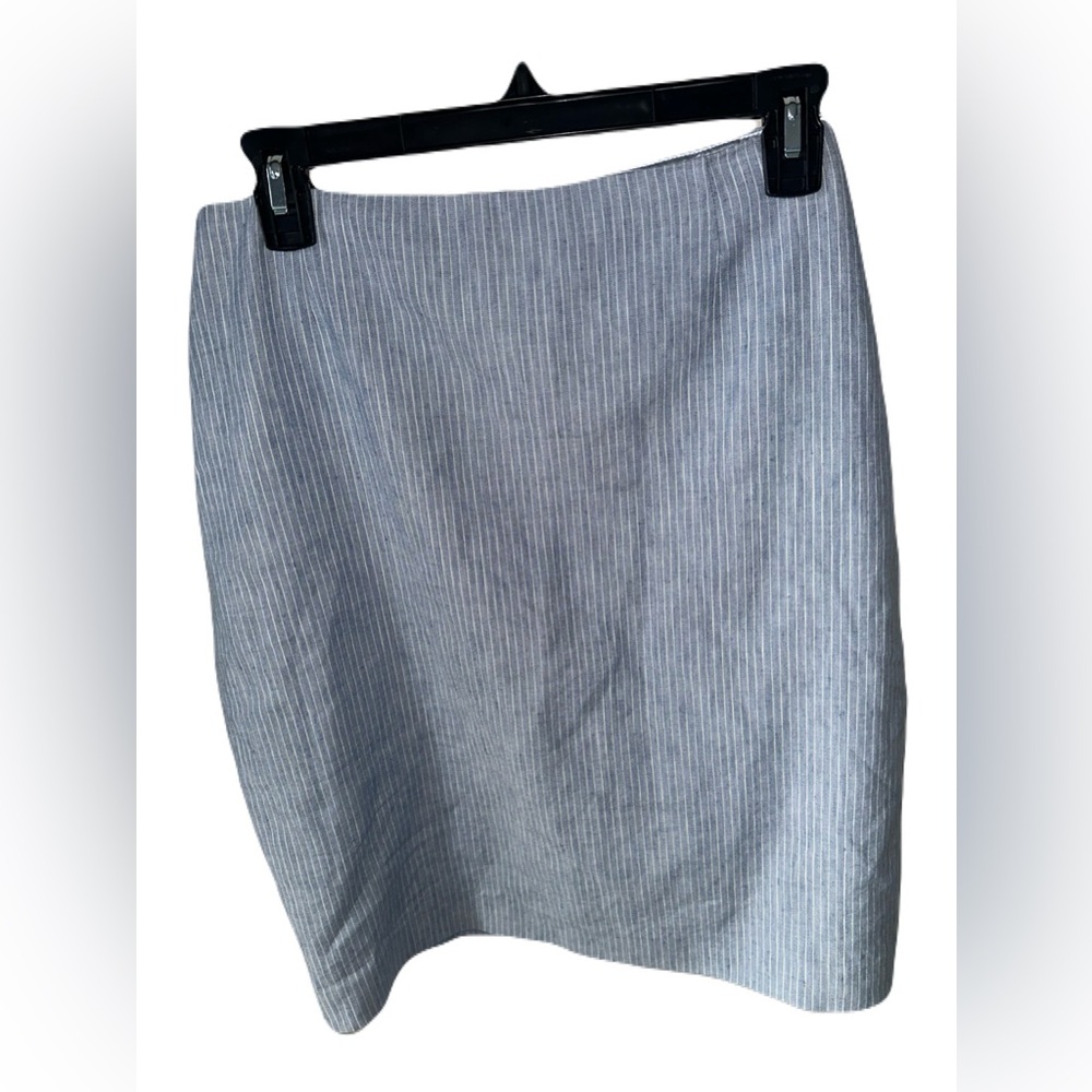 Tahari high waisted blue Pinstripe Skirt